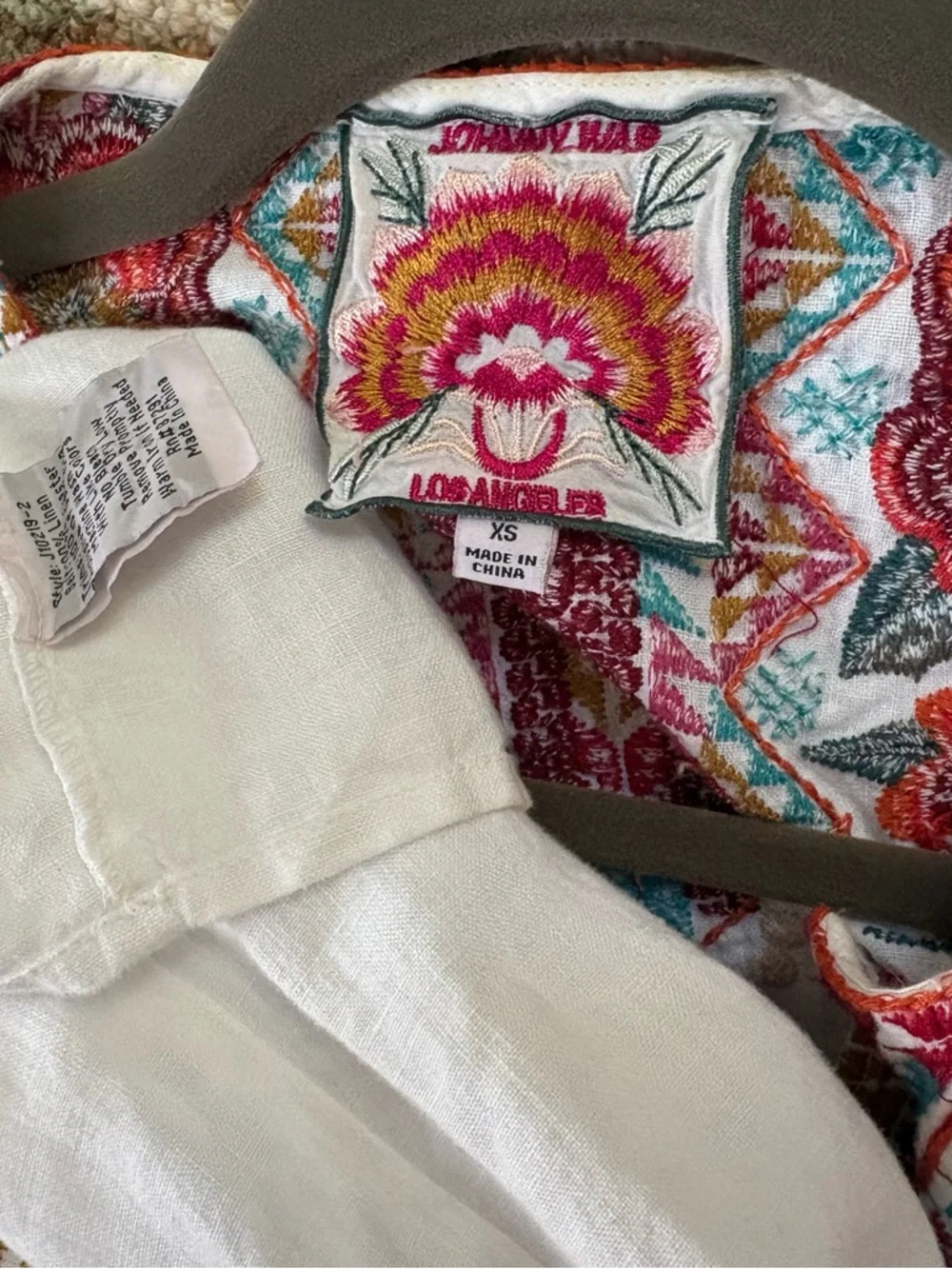 Johnny Was 100% linen NWOT Ornella blouse XS-M - Picture 8 of 8